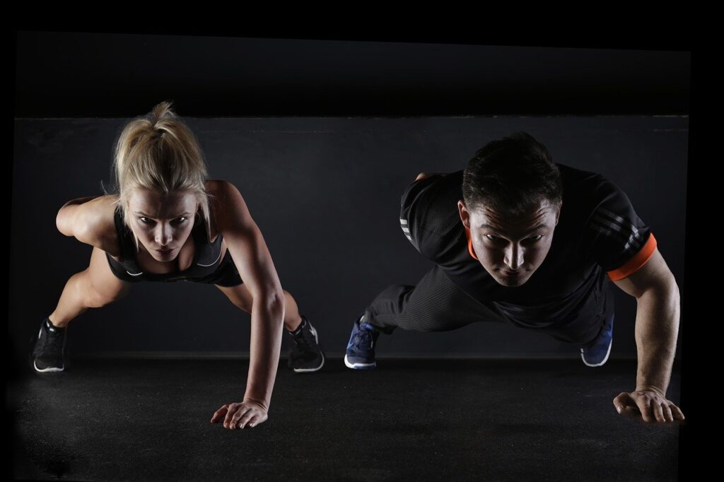 sport, push-up, strength training